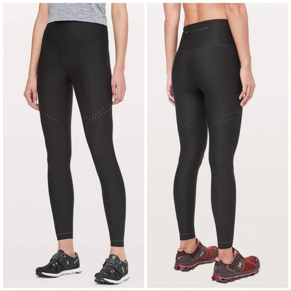 Lululemon Zone In Tight Senseknit Black Leggings